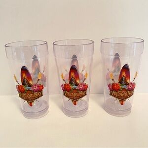 Universal Studios Orlando Volcano Bay Water Park Plastic Cups 20 Oz. Set Of 3